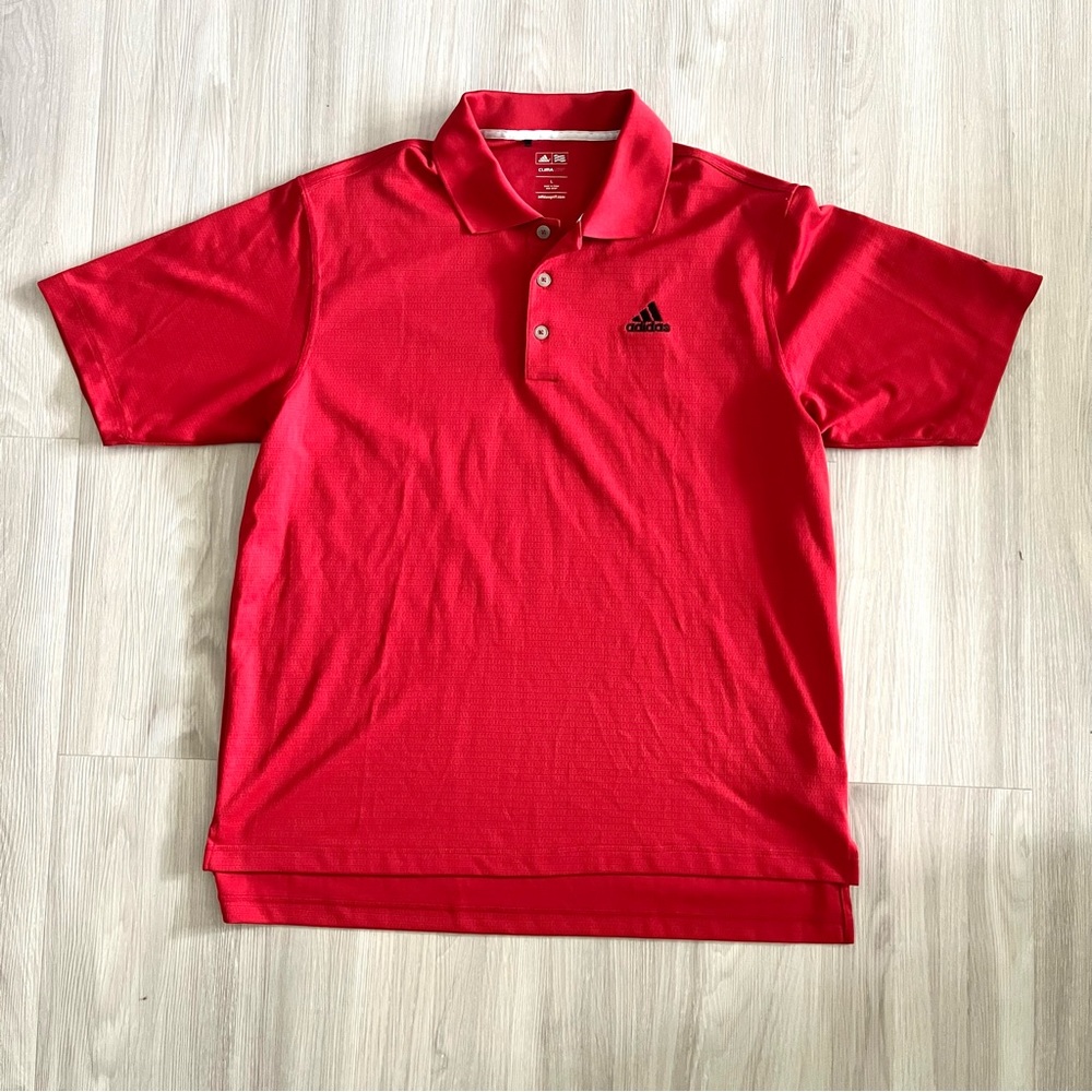 Adidas Golf CLIMALITE Red Polo